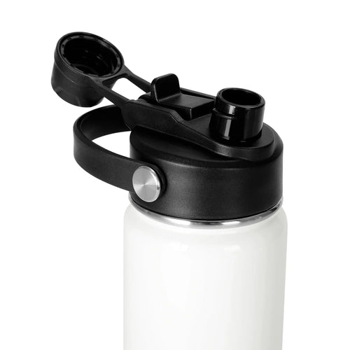18oz sport water bottle lid detail open view