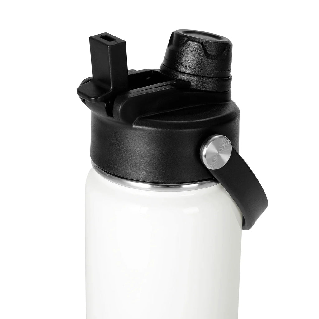 18oz sport water bottle lid closed view