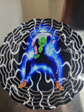 Piccolo 8 inch wind spinner - spinning view with fiery purple aura