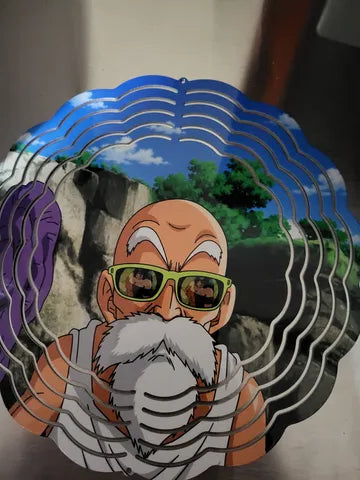 Master Roshi 8" Wind Spinner – Iconic Nosebleed