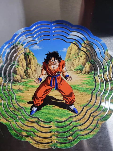 Yamcha 8 inch wind spinner - battle stance front view