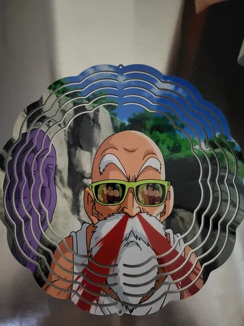 Master Roshi 8" Wind Spinner – Iconic Nosebleed