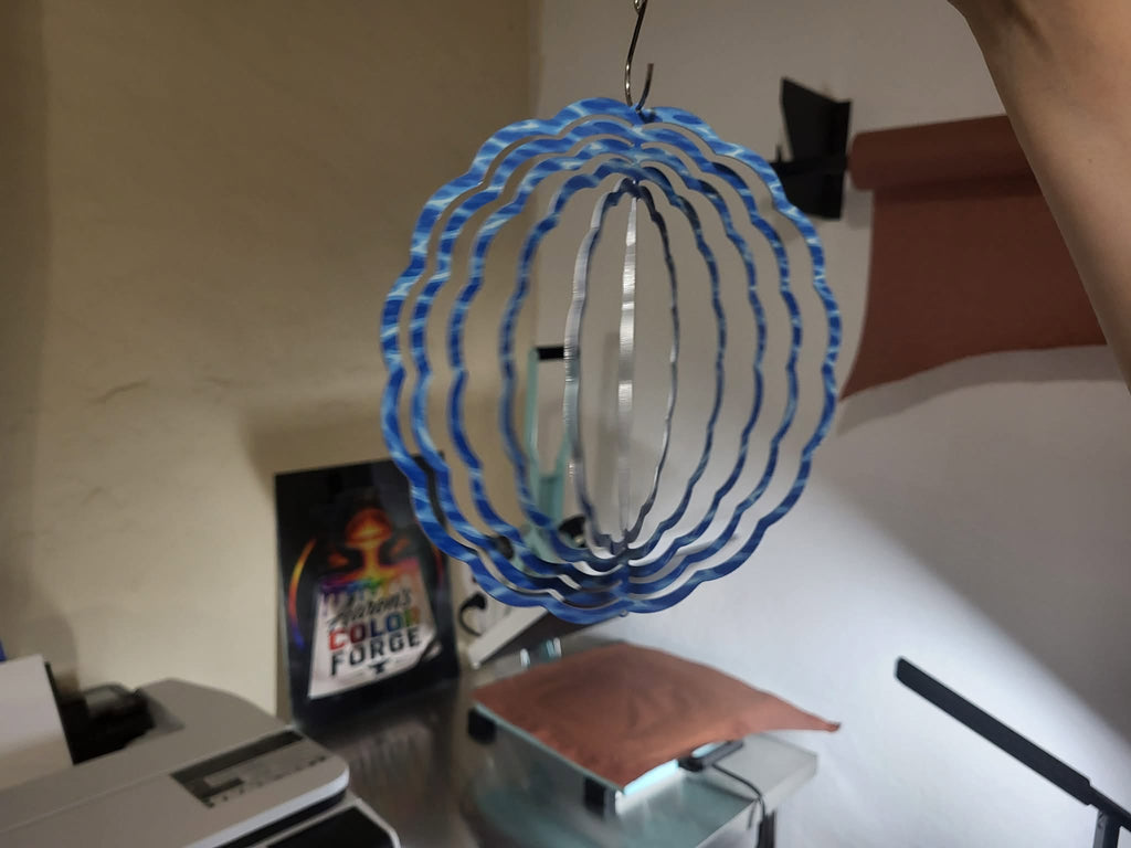 Frog wind spinner side view