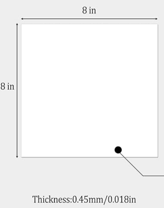8x8 Aluminum Blank