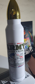 Army Grounded in Strength design on 32oz Bullet Tumbler
