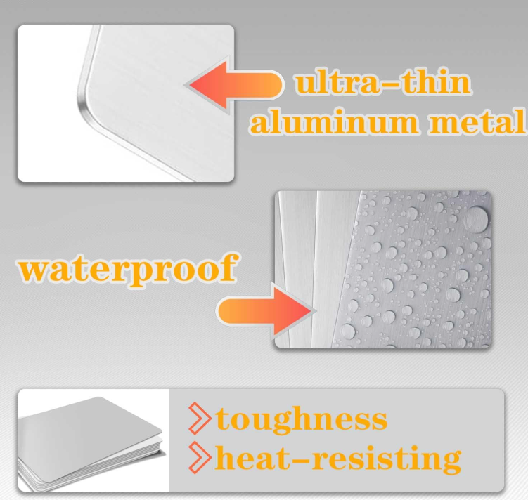 Business card dimensions — 3.4 x 2.1 inch, 0.24mm thick