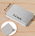 Business card features — ultra-thin aluminum, waterproof, tough and heat-resistant