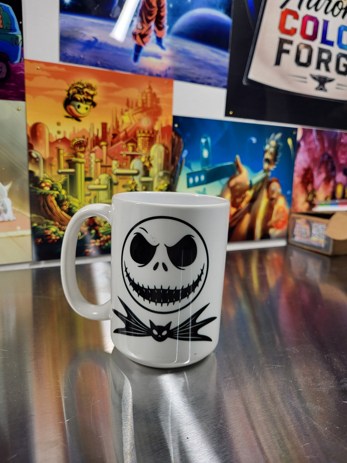 Skull Face Halloween Coffee Mug – 15oz