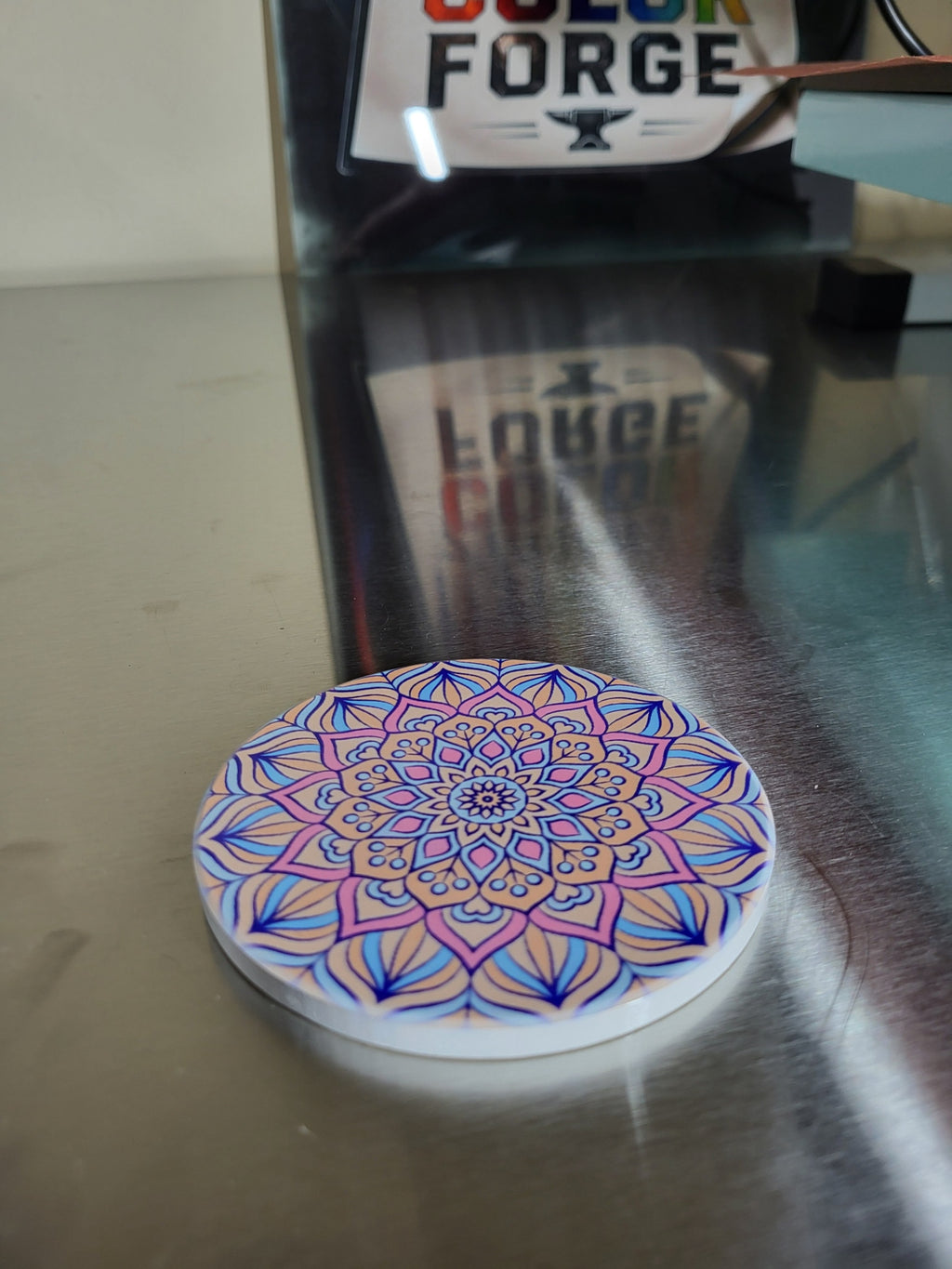 Ceramic Coaster Blank — Round or Square 4 Pack